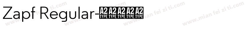 Zapf Regular字体转换